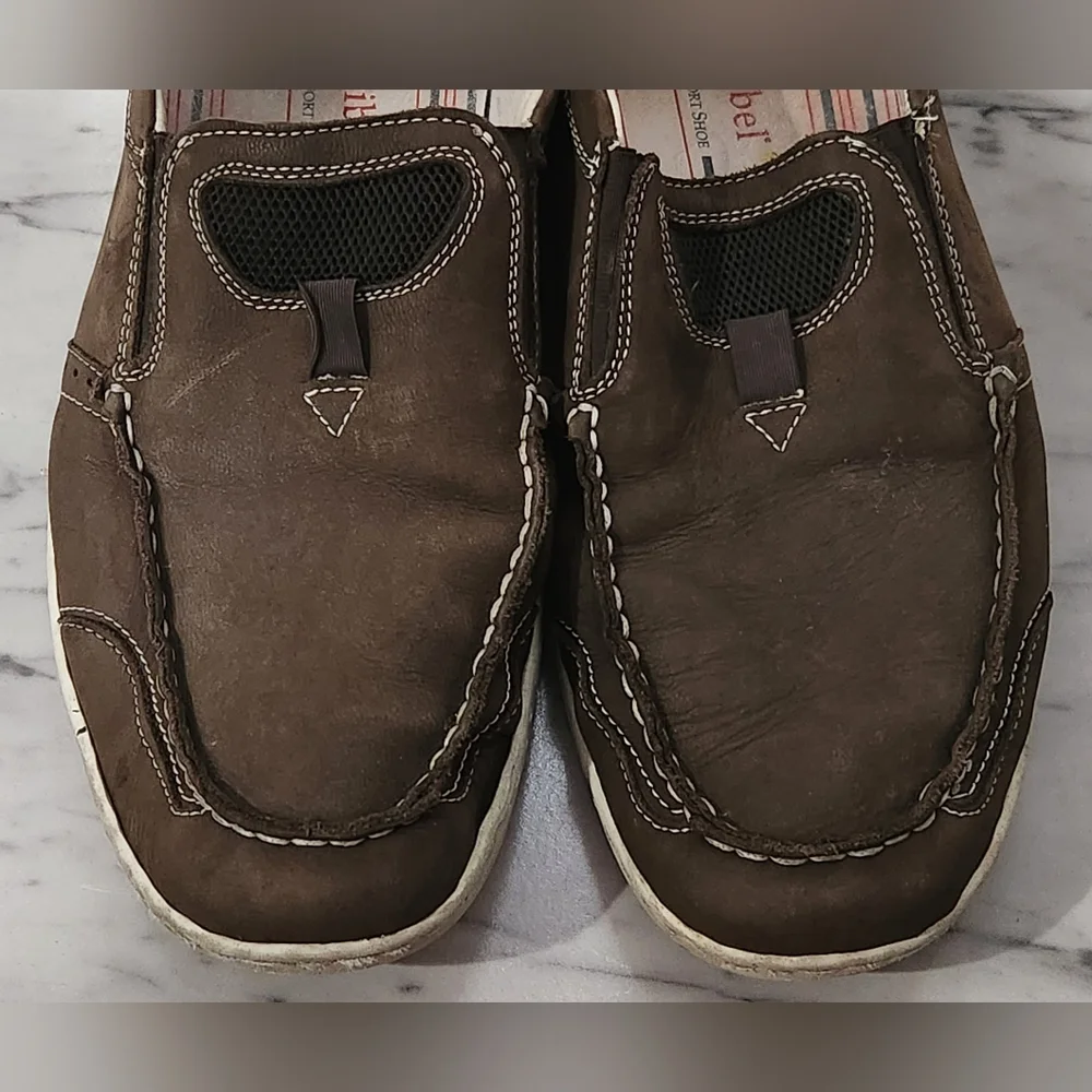 Joesef Seibel brown leather slip on loafers men's size Euro 45 / US 12